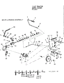 Idler & Braking Assembly parts for Craftsman Front-Engine Lawn Tractor 91725371 from AppliancePartsPros.com