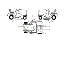 Decals parts for Craftsman Front-Engine Lawn Tractor 917253711 from AppliancePartsPros.com