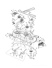 Mower Deck parts for Craftsman Front-Engine Lawn Tractor 917253712 from AppliancePartsPros.com