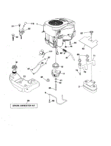 Engine parts for Craftsman Front-Engine Lawn Tractor 917253714 from AppliancePartsPros.com