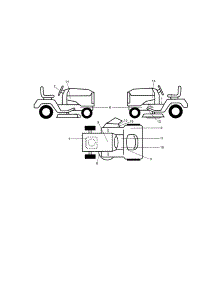 Decals parts for Craftsman Front-Engine Lawn Tractor 917253714 from AppliancePartsPros.com
