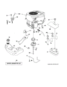 Engine parts for Craftsman Front-Engine Lawn Tractor 917253715 from AppliancePartsPros.com