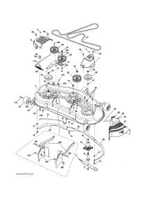 Mower Deck parts for Craftsman Front-Engine Lawn Tractor 917253715 from AppliancePartsPros.com