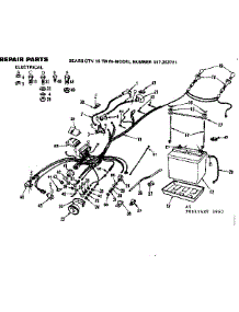 Electrical parts for Craftsman Front-Engine Lawn Tractor 917253721 from AppliancePartsPros.com
