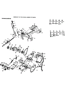 Varidrive System parts for Craftsman Front-Engine Lawn Tractor 917253723 from AppliancePartsPros.com
