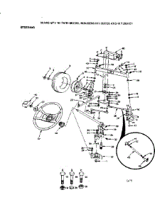 Steering parts for Craftsman Front-Engine Lawn Tractor 917253727 from AppliancePartsPros.com