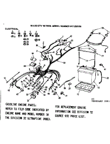 Electrical parts for Craftsman Front-Engine Lawn Tractor 917253730 from AppliancePartsPros.com