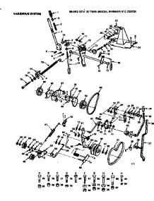 Varidrive System parts for Craftsman Front-Engine Lawn Tractor 917253735 from AppliancePartsPros.com