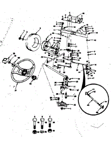 Steering (Model 917.253741) parts for Craftsman Front-Engine Lawn Tractor 917253740 from AppliancePartsPros.com