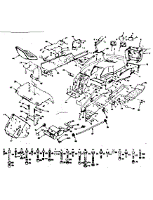 Chassis, Fender And Dashboard parts for Craftsman Front-Engine Lawn Tractor 917253745 from AppliancePartsPros.com