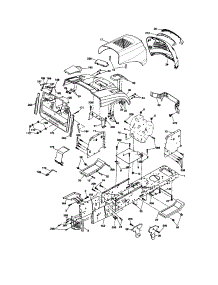 Chassis And Enclosures parts for Craftsman Front-Engine Lawn Tractor 917253751 from AppliancePartsPros.com