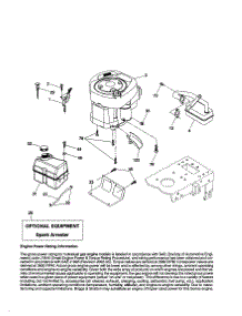 Engine parts for Craftsman Front-Engine Lawn Tractor 917253751 from AppliancePartsPros.com