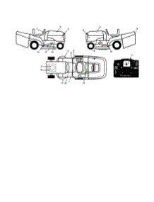 Decals parts for Craftsman Front-Engine Lawn Tractor 917253751 from AppliancePartsPros.com
