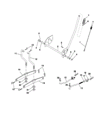Mower Lift parts for Craftsman Front-Engine Lawn Tractor 917253751 from AppliancePartsPros.com