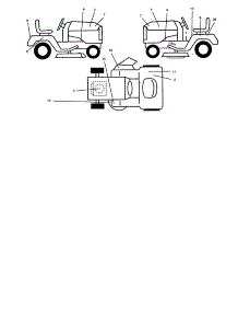 Decals parts for Companion Front-Engine Lawn Tractor 917253770 from AppliancePartsPros.com