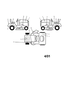 Decals parts for Craftsman Front-Engine Lawn Tractor 917253780 from AppliancePartsPros.com