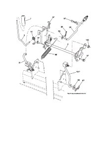 Lift parts for Craftsman Front-Engine Lawn Tractor 917253792 from AppliancePartsPros.com