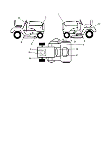 Decals parts for Craftsman Front-Engine Lawn Tractor 917253792 from AppliancePartsPros.com