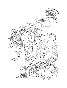 Chassis And Enclosures parts for Craftsman Front-Engine Lawn Tractor 917253800 from AppliancePartsPros.com