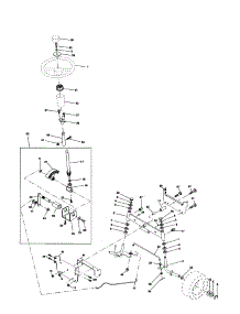 Steering Assembly parts for Craftsman Front-Engine Lawn Tractor 917253850 from AppliancePartsPros.com