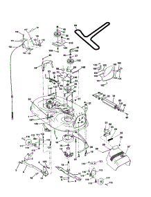 Mower Deck parts for Craftsman Front-Engine Lawn Tractor 917253870 from AppliancePartsPros.com