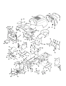 Chassis And Enclosures parts for Craftsman Front-Engine Lawn Tractor 917253920 from AppliancePartsPros.com