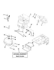 Engine parts for Craftsman Front-Engine Lawn Tractor 917253920 from AppliancePartsPros.com