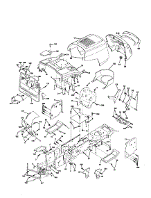 Chassis And Enclosures parts for Craftsman Front-Engine Lawn Tractor 917253930 from AppliancePartsPros.com