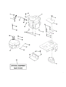 Engine parts for Craftsman Front-Engine Lawn Tractor 917253930 from AppliancePartsPros.com