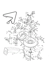 Mower parts for Craftsman Front-Engine Lawn Tractor 917253930 from AppliancePartsPros.com