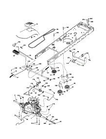 Drive parts for Craftsman Front-Engine Lawn Tractor 917254030 from AppliancePartsPros.com