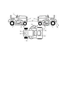 Decals parts for Craftsman Front-Engine Lawn Tractor 917254030 from AppliancePartsPros.com