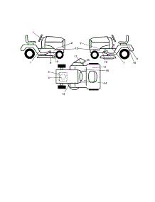 Decals parts for Craftsman Front-Engine Lawn Tractor 917254031 from AppliancePartsPros.com