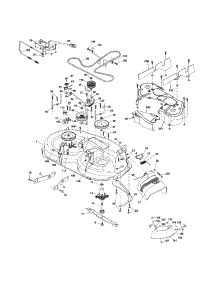 Mower parts for Craftsman Front-Engine Lawn Tractor 917254031 from AppliancePartsPros.com