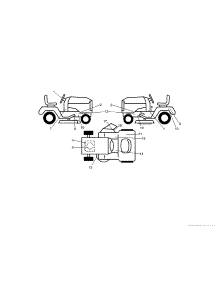 Decals parts for Craftsman Front-Engine Lawn Tractor 917254032 from AppliancePartsPros.com