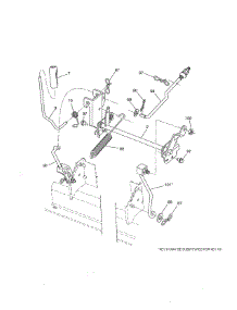 Mower Lift parts for Craftsman Front-Engine Lawn Tractor 917254032 from AppliancePartsPros.com