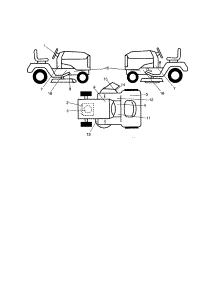Decals parts for Craftsman Front-Engine Lawn Tractor 917254060 from AppliancePartsPros.com