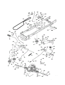 Drive parts for Craftsman Front-Engine Lawn Tractor 917254061 from AppliancePartsPros.com