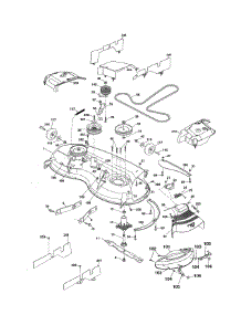 Mower parts for Craftsman Front-Engine Lawn Tractor 917254061 from AppliancePartsPros.com
