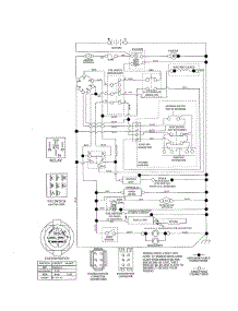 Schematic Diagram parts for Craftsman Front-Engine Lawn Tractor 917254064 from AppliancePartsPros.com