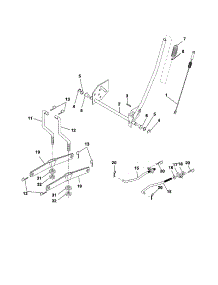 Mower Lift parts for Craftsman Front-Engine Lawn Tractor 917254090 from AppliancePartsPros.com