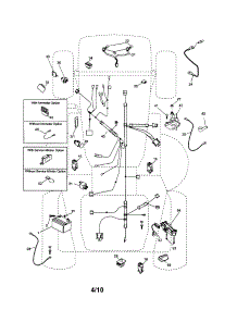 Electrical parts for Craftsman Front-Engine Lawn Tractor 917254091 from AppliancePartsPros.com