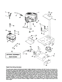 Engine parts for Craftsman Front-Engine Lawn Tractor 917254091 from AppliancePartsPros.com