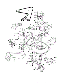 Mower parts for Craftsman Front-Engine Lawn Tractor 917254091 from AppliancePartsPros.com
