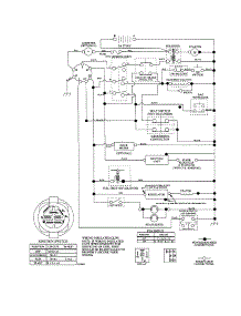 Schematic Diagram parts for Craftsman Front-Engine Lawn Tractor 917254091 from AppliancePartsPros.com