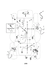 Electrical parts for Craftsman Front-Engine Lawn Tractor 917254110 from AppliancePartsPros.com