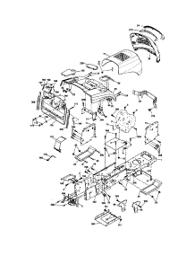Chassis And Enclosures parts for Craftsman Front-Engine Lawn Tractor 917254110 from AppliancePartsPros.com