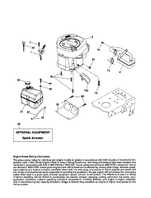 Engine parts for Craftsman Front-Engine Lawn Tractor 917254121 from AppliancePartsPros.com