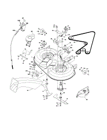 Mower parts for Craftsman Front-Engine Lawn Tractor 917254121 from AppliancePartsPros.com