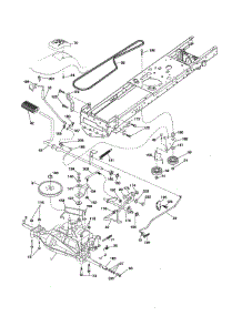 Drive parts for Craftsman Front-Engine Lawn Tractor 917254131 from AppliancePartsPros.com